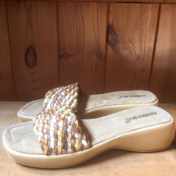 Vintage Fashion Bug Patti Slide Woven Square Toe Platform Y2K Sandal Size 10 M - Picture 7 of 7
